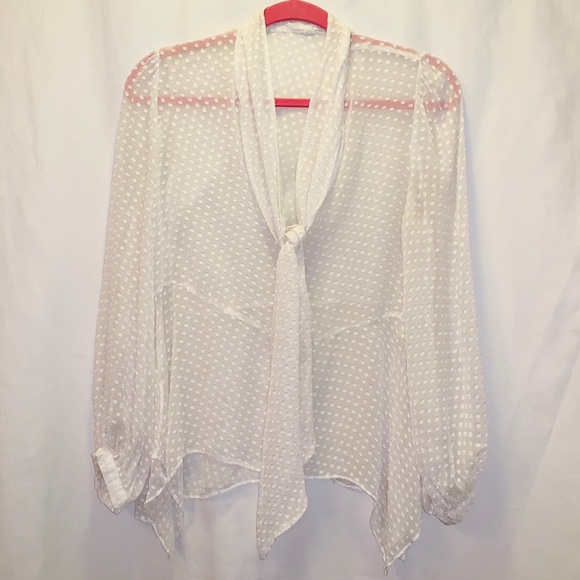 BCBGMAXAZRIA Kelleigh Dot Blouse :: 4 - Picture 4 of 7